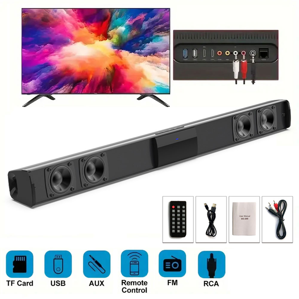 Home Cinema Couch - Soundbar Speakers, Bluetooth 5.3, Stereo Soundbar