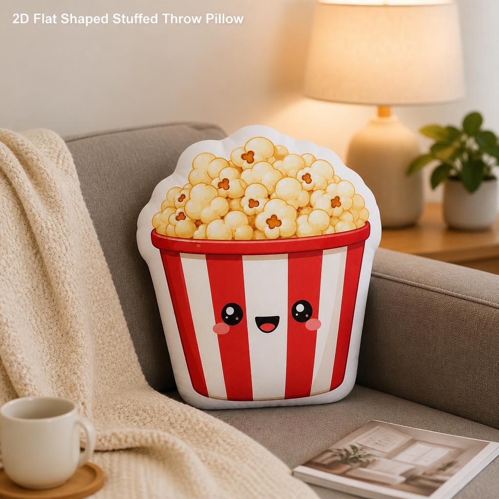 Home Cinema Couch - Cute Popcorn Kawaii Movie Snack Cinema