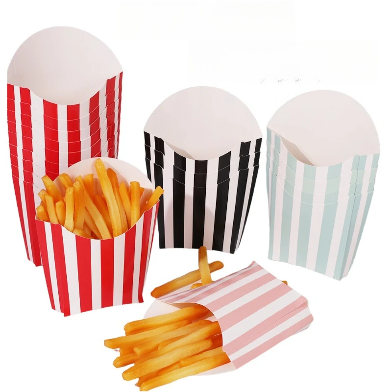 50pcs Striped Disposable Party - огляд і ціна Home Cinema Food