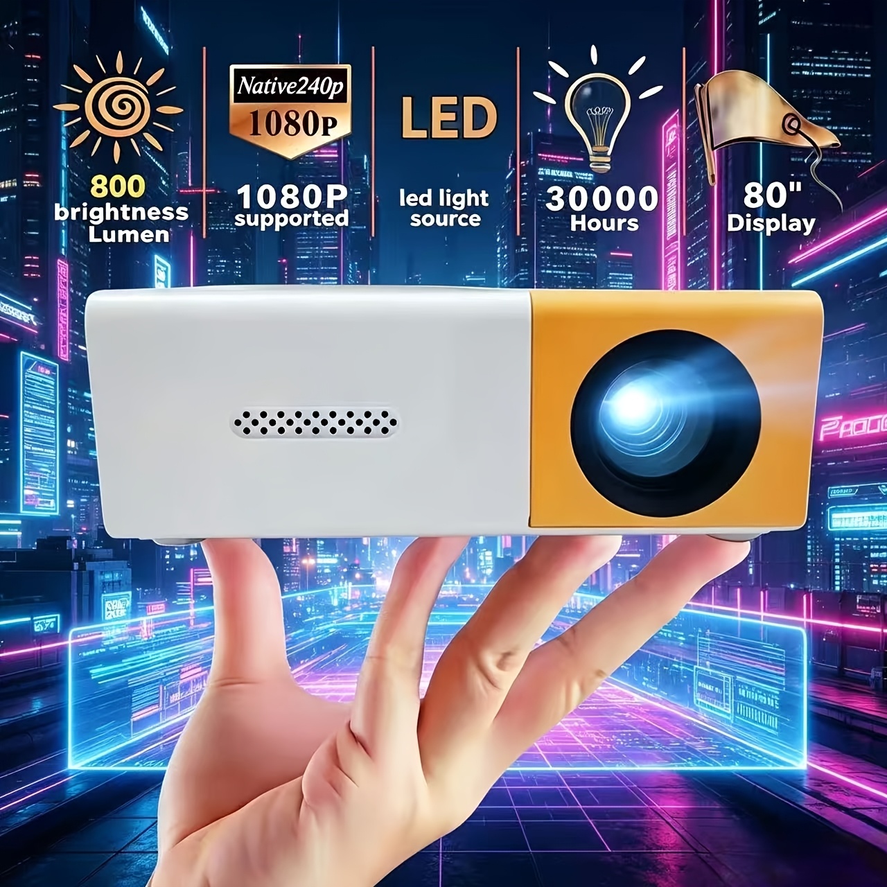 Portable mini projector, suppo - огляд і ціна Home Cinema Compact