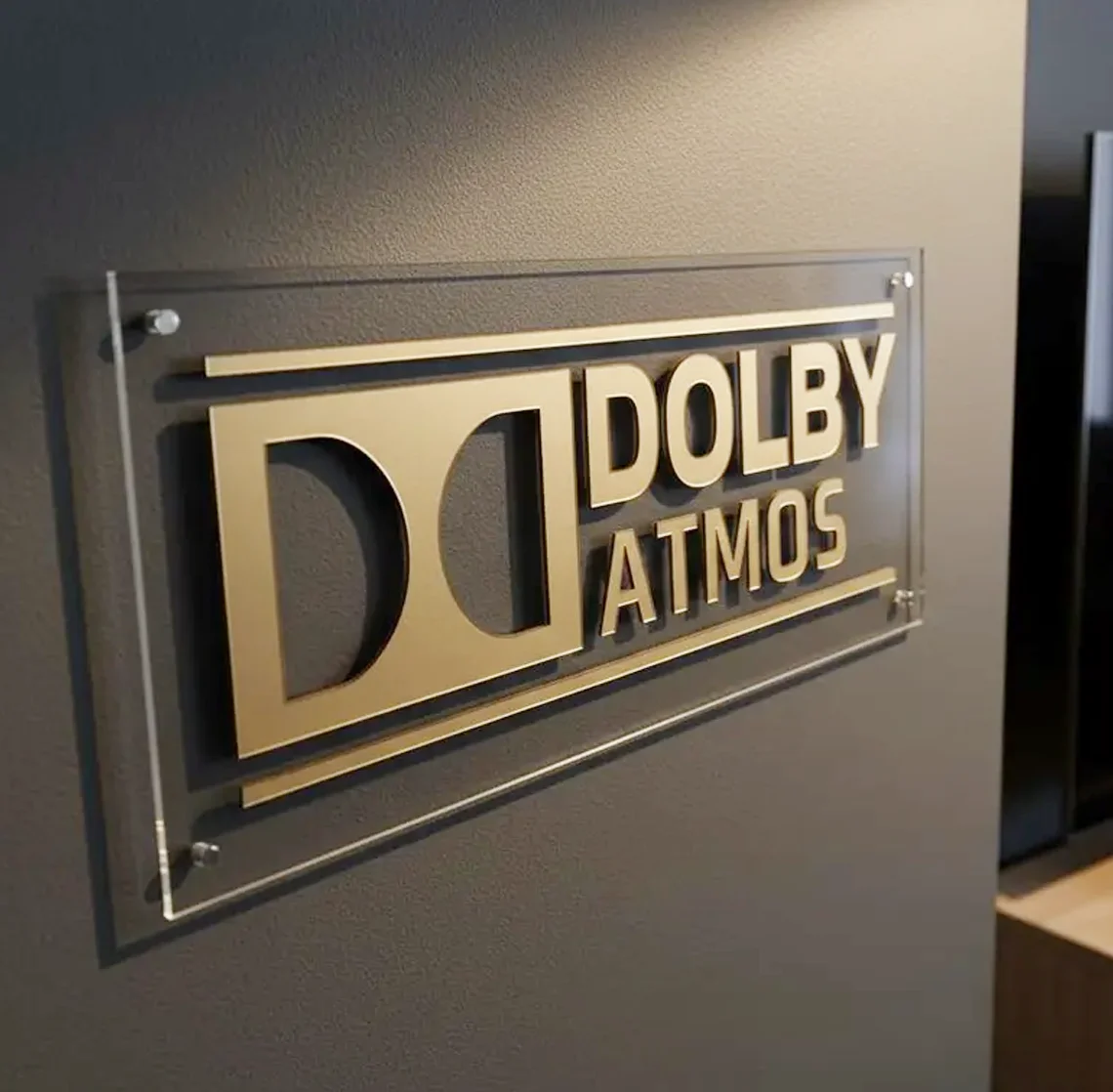 3D Dolby Atmos Clear  Acrylic  - огляд і ціна Home Cinema Logo
