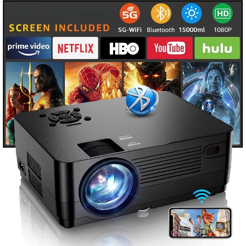 5G WiFi Bluetooth Native 1080P - огляд і ціна Home Cinema Movies