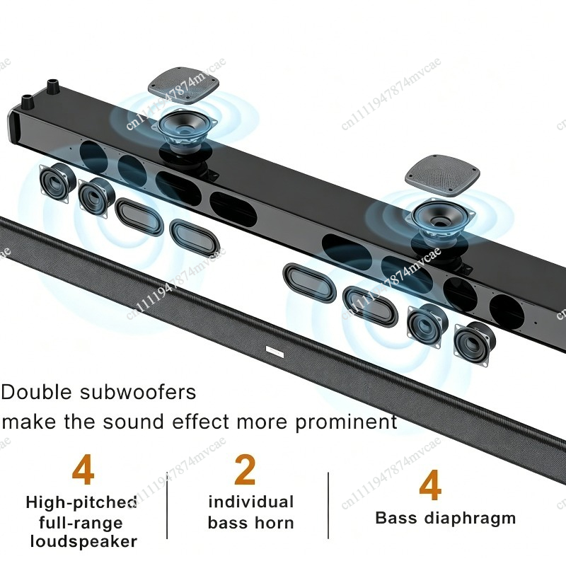 9D Stereo Sound Bar For TV 99c - огляд і ціна Home Cinema Wireless Speakers