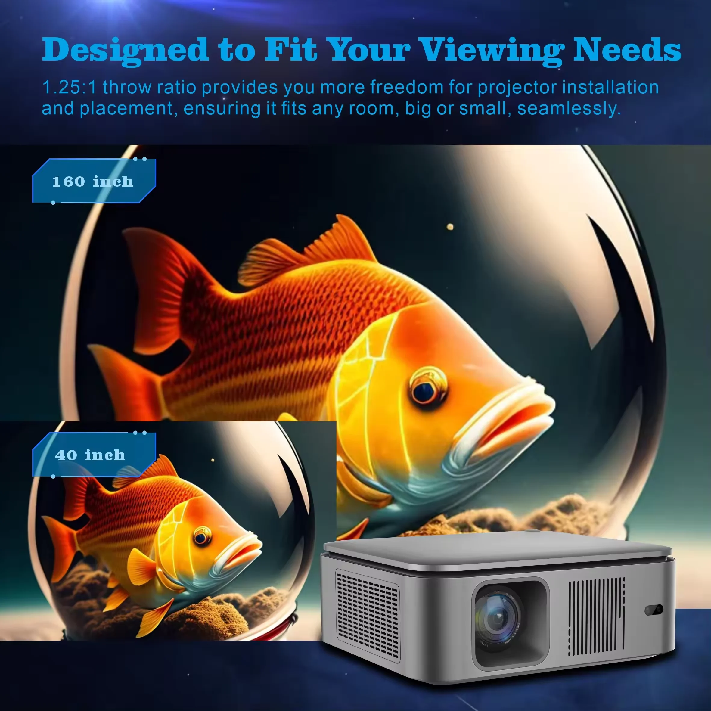 New HD 1080P Projector HY450 f - огляд і ціна Home Cinema Movies