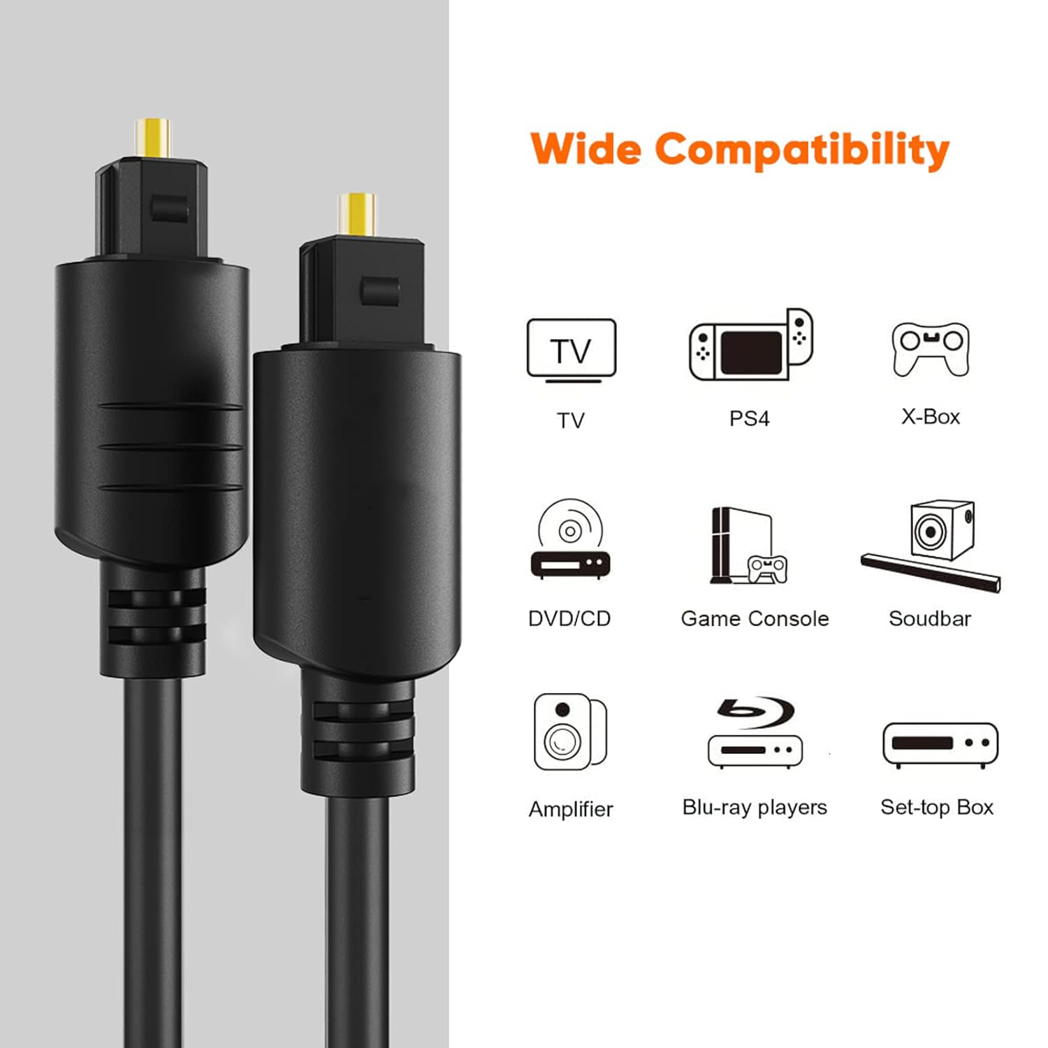 TOSLINK Optical Audio Cable, F - огляд і ціна Home Cinema Cabasse