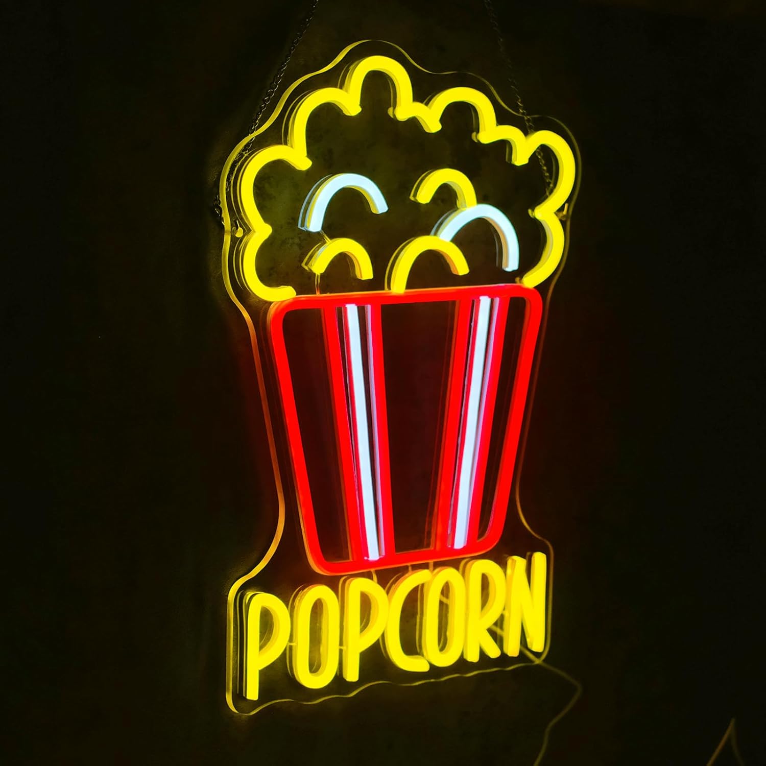 Popcorn Neon Sign Dimmable Foo - огляд і ціна Home Cinema Food