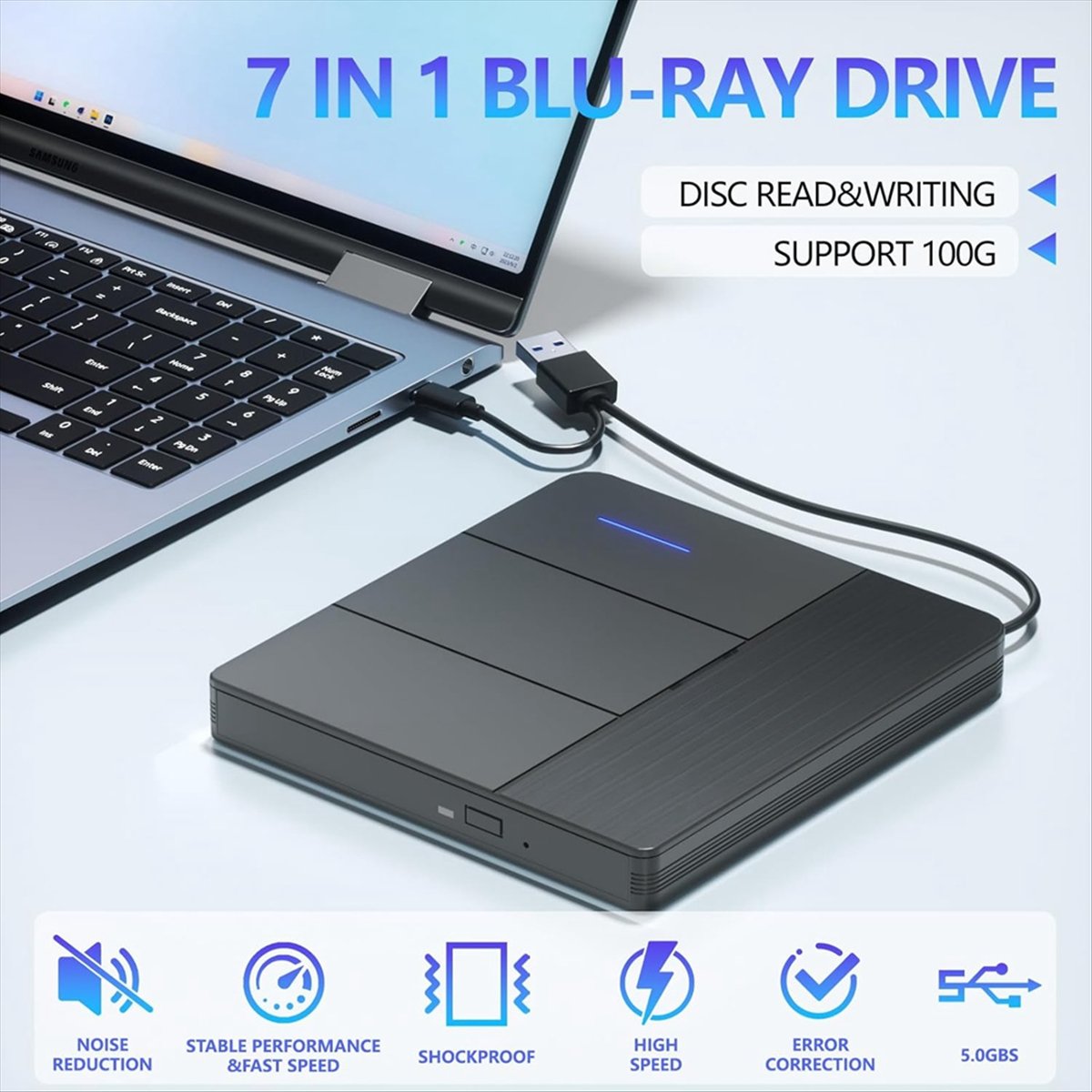 SCLS 7 in 1 External Blu-Ray D - огляд і ціна Blu Ray Disc Player