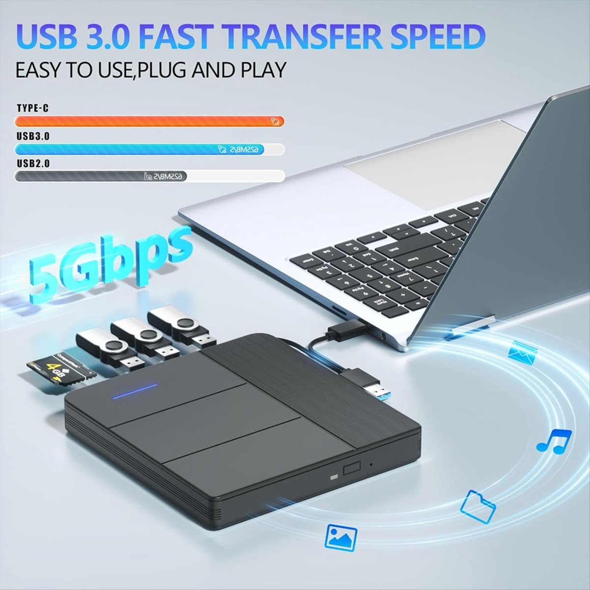 SCLS 7 in 1 External Blu-Ray D - огляд і ціна Blu Ray Disc Player