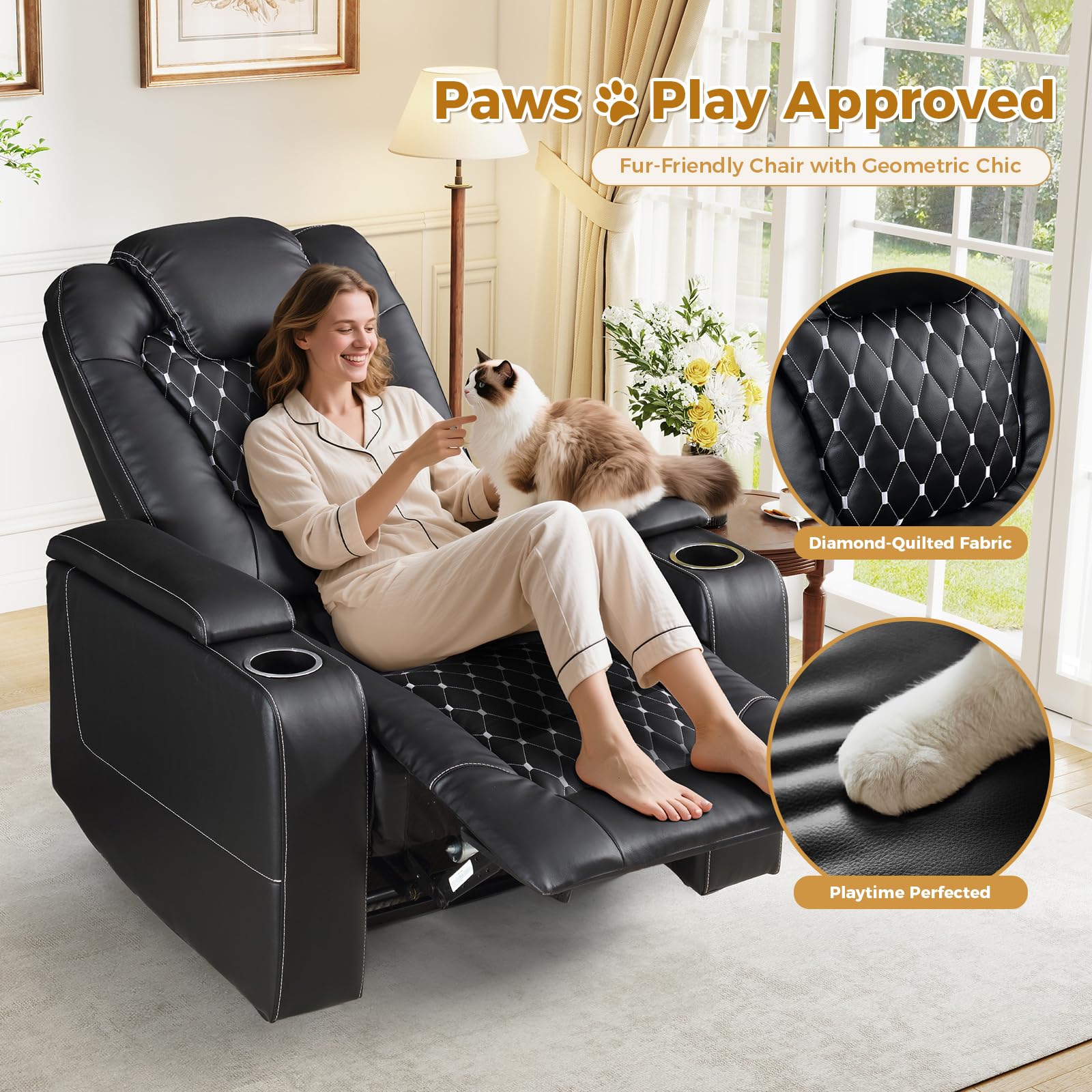 Electric Power Recliner Chair  - огляд і ціна Home Cinema Couch