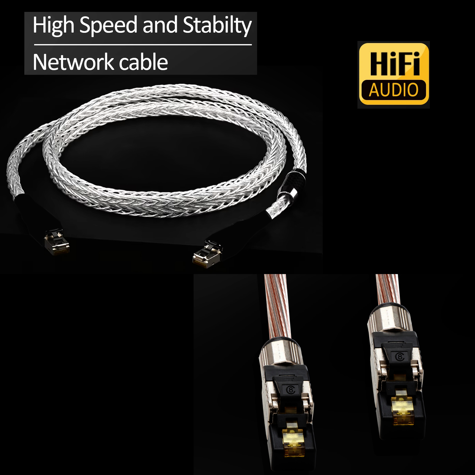 Cat8 Ethernet Cable OCC Silver - огляд і ціна Klipsch Home Cinema