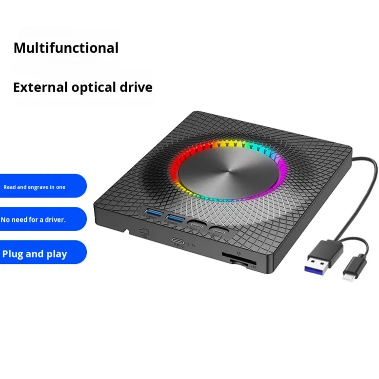 7 in 1 USB3.0&Type C CD DVD Pl - огляд і ціна Blu Ray Disc Player