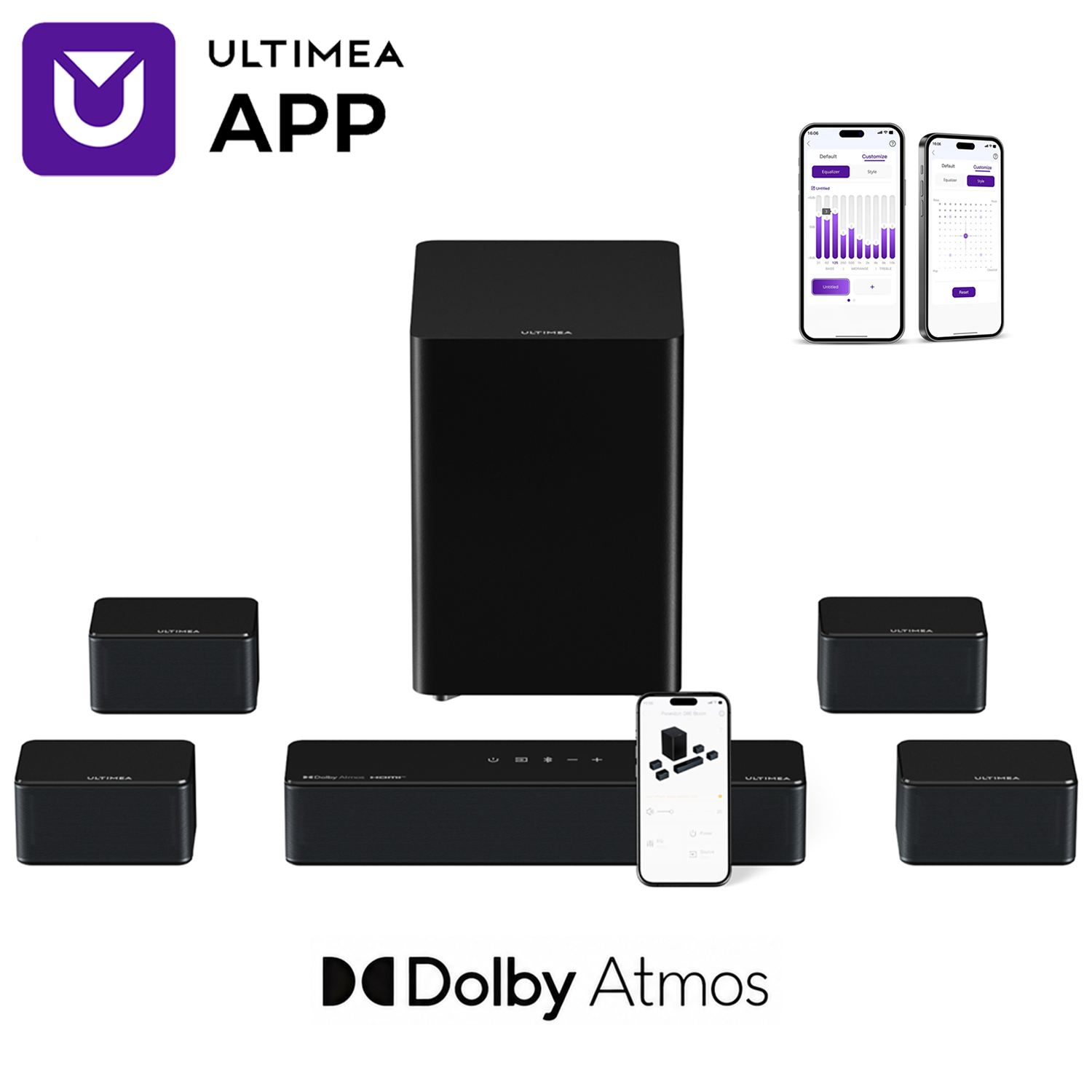 ULTIMEA Poseidon D80 7.1 Surro - огляд і ціна Home Cinema Dolby Atmos 7.1