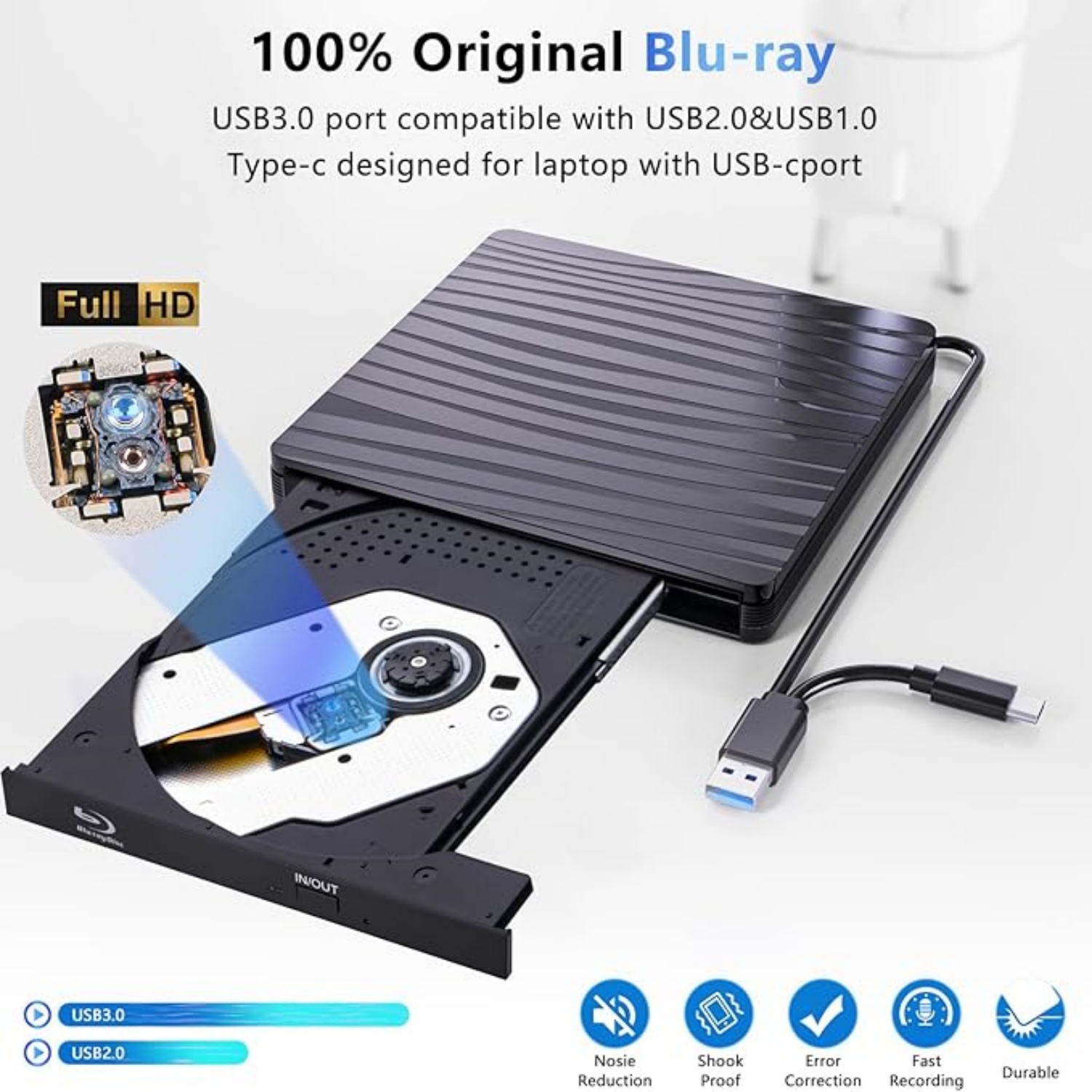 USB3.0 External Blu-ray Optica - огляд і ціна Blu Ray Disc Player
