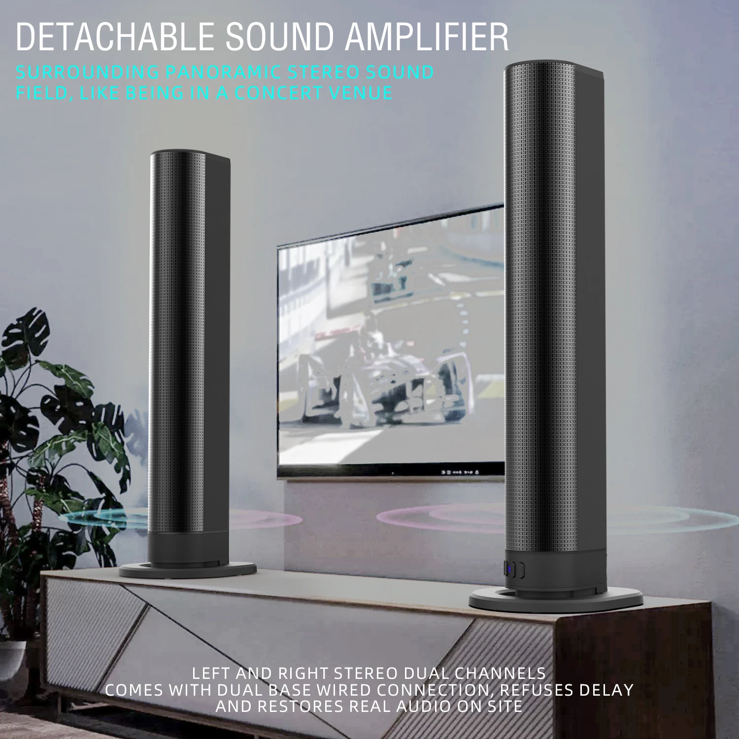 FM Soundbar TV Bluetooth Speak - огляд і ціна Home Cinema Wireless Speakers