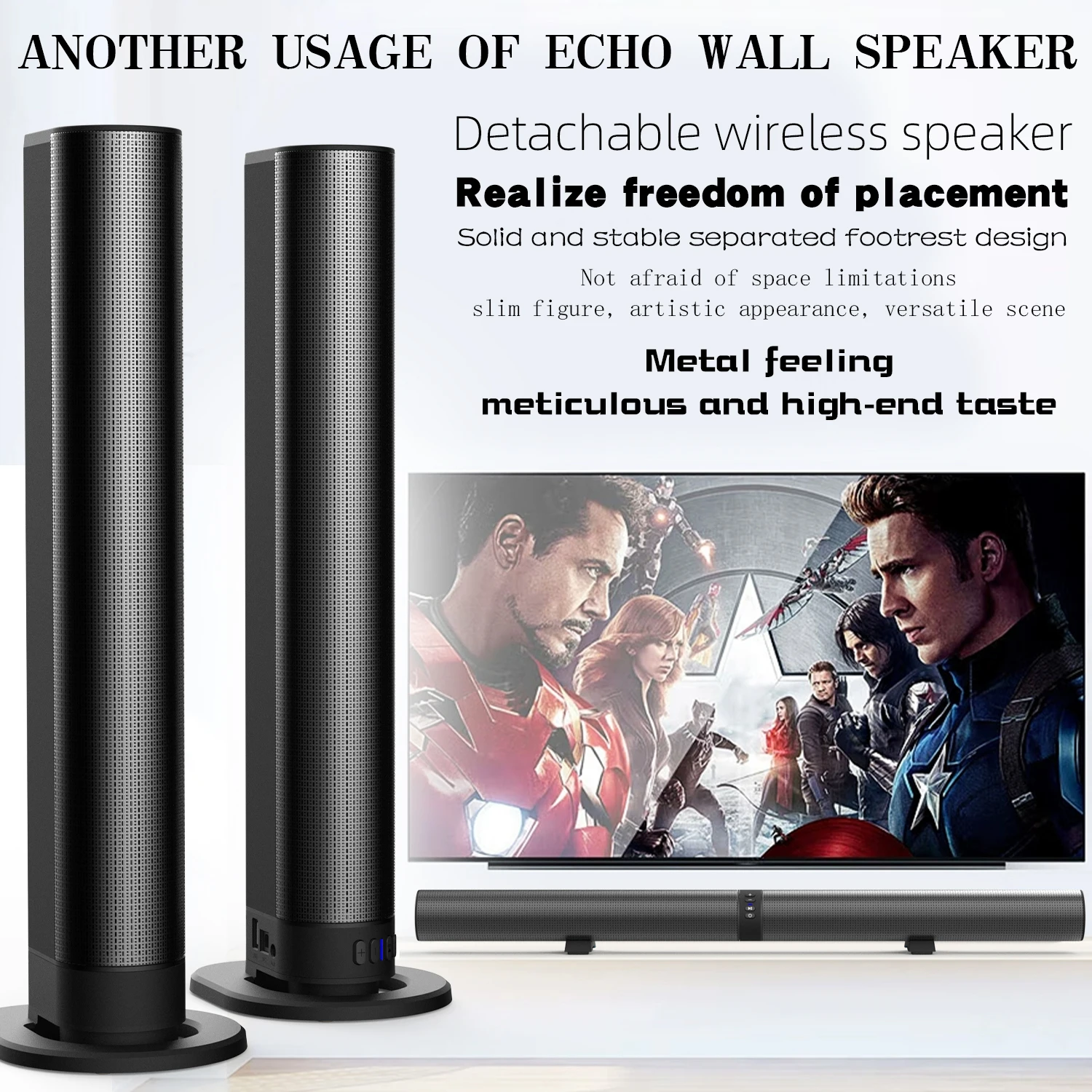 FM Soundbar TV Bluetooth Speak - огляд і ціна Home Cinema Wireless Speakers